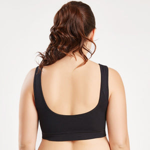 Big Size Breathable Wire Free Yoga Tops Women Sleep Daily Yoga Bra Black White Women Padded Sports Top Gym Shirt Women S-6XL