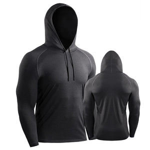 Men's Miecin Dry-Control Long Sleeve Hooded Tee