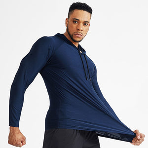 Men's Miecin Dry-Control Long Sleeve Hooded Tee