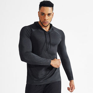 Men's Miecin Dry-Control Long Sleeve Hooded Tee