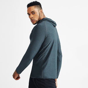 Men's Miecin Dry-Control Long Sleeve Hooded Tee