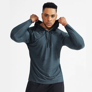 Men's Miecin Dry-Control Long Sleeve Hooded Tee