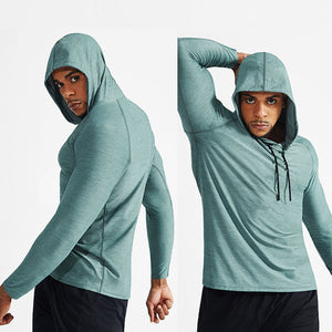 Men's Miecin Dry-Control Long Sleeve Hooded Tee