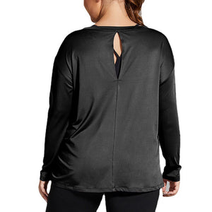 Women's Miecin Plus Size Long Sleeve Yoga Top