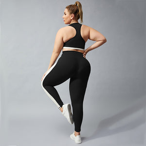 Women's Miecin Plus Size Two Piece Yoga Suit