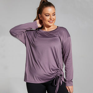 Women's Miecin Plus Size Long Sleeve Yoga Top