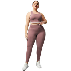 Women's Miecin Plus Size Two Piece Yoga Suit