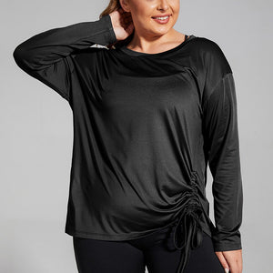 Women's Miecin Plus Size Long Sleeve Yoga Top