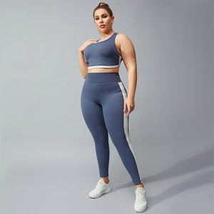 Women's Miecin Plus Size Two Piece Yoga Suit