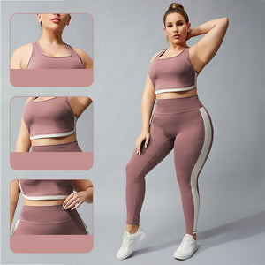 Women's Miecin Plus Size Two Piece Yoga Suit