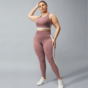 Women's Miecin Plus Size Two Piece Yoga Suit