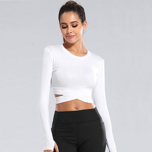 Women's Miecin Long Sleeve Yoga Crop Top