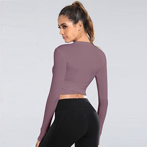 Women's Miecin Long Sleeve Yoga Crop Top