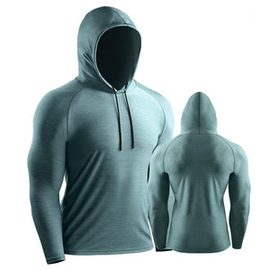 Men's Miecin Dry-Control Long Sleeve Hooded Tee