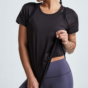 Women's Miecin Quick-Drying Short-Sleeved Yoga Top