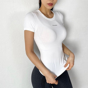 Women's Miecin Short Sleeve Breathable Yoga Tee