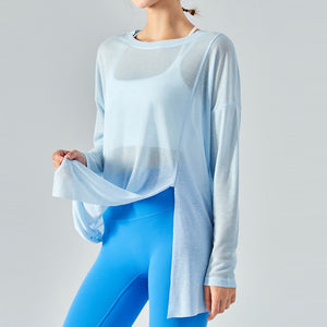 Women's Miecin Quick-Drying Yoga Long Sleeve Sports Top