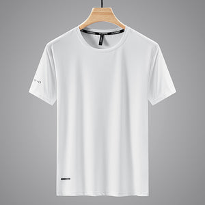 Quick Dry Sport T Shirt Men&#39;S 2023 Short Sleeves Summer Casual White Plus OverSize 6XL 7XL 8XL 9XL Top Tees GYM Tshirt Clothes