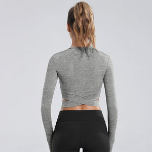 Women's Miecin Long Sleeve Yoga Crop Top